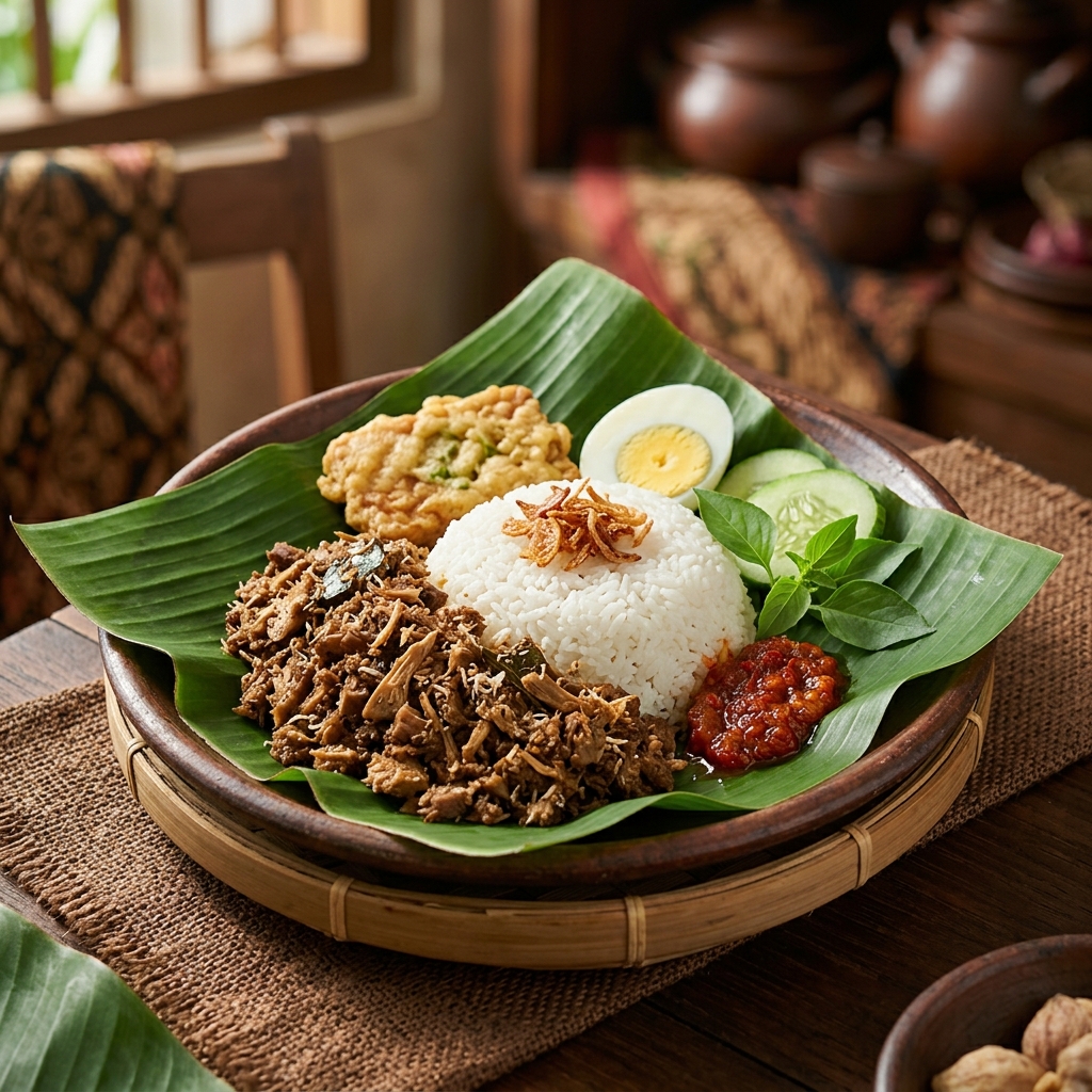 Nasi Megono Ayam Laos