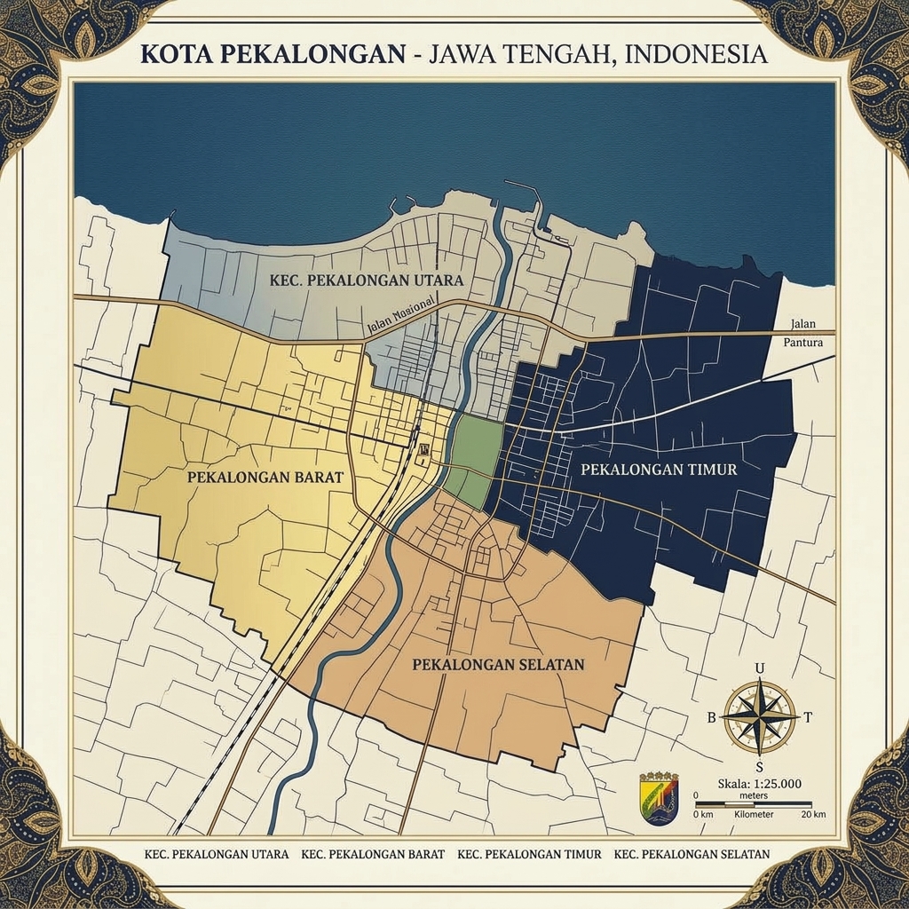 Peta Wilayah Layanan Pengiriman Kota Pekalongan